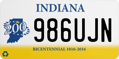 IN license plate 986UJN