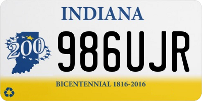 IN license plate 986UJR