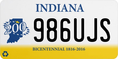 IN license plate 986UJS