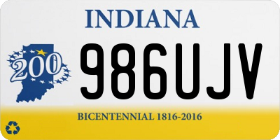 IN license plate 986UJV