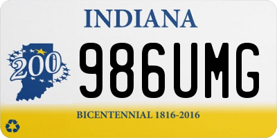 IN license plate 986UMG