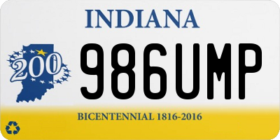 IN license plate 986UMP