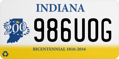 IN license plate 986UOG