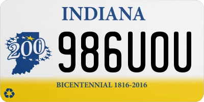 IN license plate 986UOU