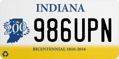 IN license plate 986UPN