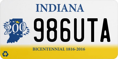 IN license plate 986UTA