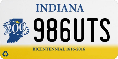 IN license plate 986UTS