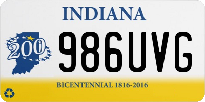IN license plate 986UVG
