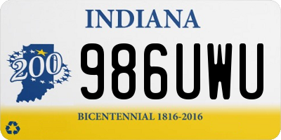 IN license plate 986UWU