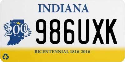 IN license plate 986UXK