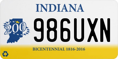 IN license plate 986UXN