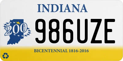 IN license plate 986UZE