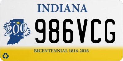 IN license plate 986VCG