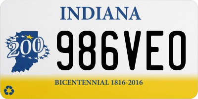 IN license plate 986VEO