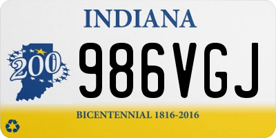 IN license plate 986VGJ