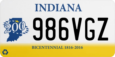 IN license plate 986VGZ