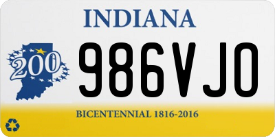IN license plate 986VJO