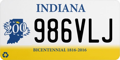 IN license plate 986VLJ