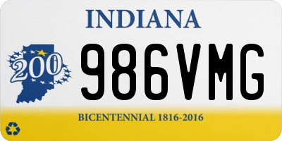 IN license plate 986VMG