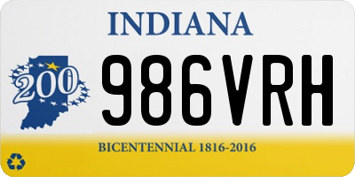 IN license plate 986VRH