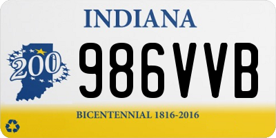 IN license plate 986VVB