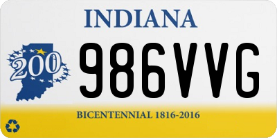 IN license plate 986VVG