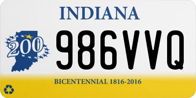IN license plate 986VVQ