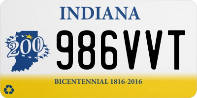 IN license plate 986VVT