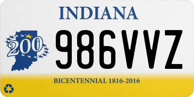 IN license plate 986VVZ