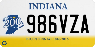 IN license plate 986VZA