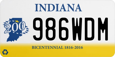 IN license plate 986WDM