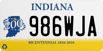 IN license plate 986WJA