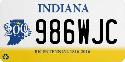 IN license plate 986WJC