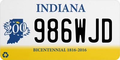 IN license plate 986WJD