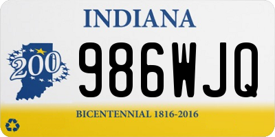 IN license plate 986WJQ