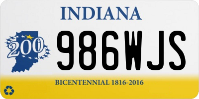 IN license plate 986WJS