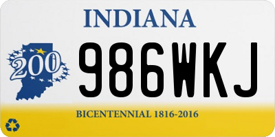 IN license plate 986WKJ