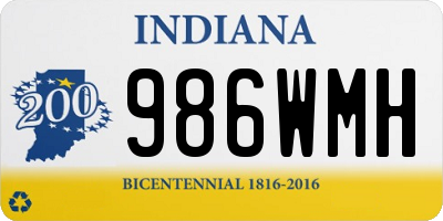 IN license plate 986WMH