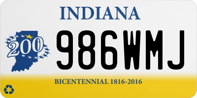 IN license plate 986WMJ