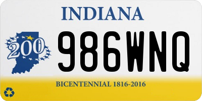 IN license plate 986WNQ
