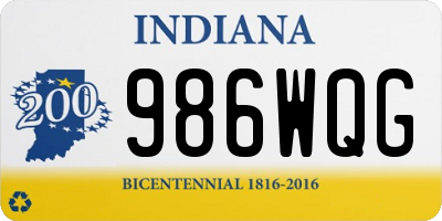 IN license plate 986WQG