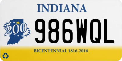 IN license plate 986WQL