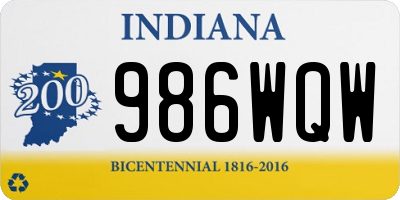 IN license plate 986WQW