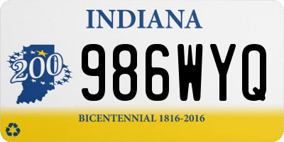 IN license plate 986WYQ