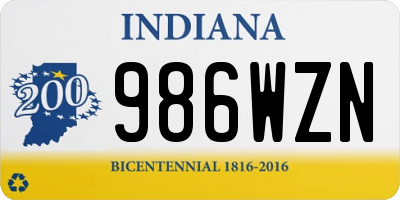 IN license plate 986WZN
