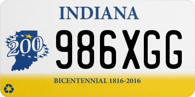 IN license plate 986XGG