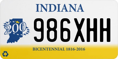 IN license plate 986XHH