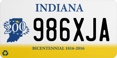 IN license plate 986XJA