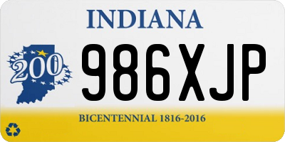 IN license plate 986XJP