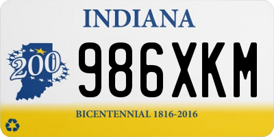 IN license plate 986XKM